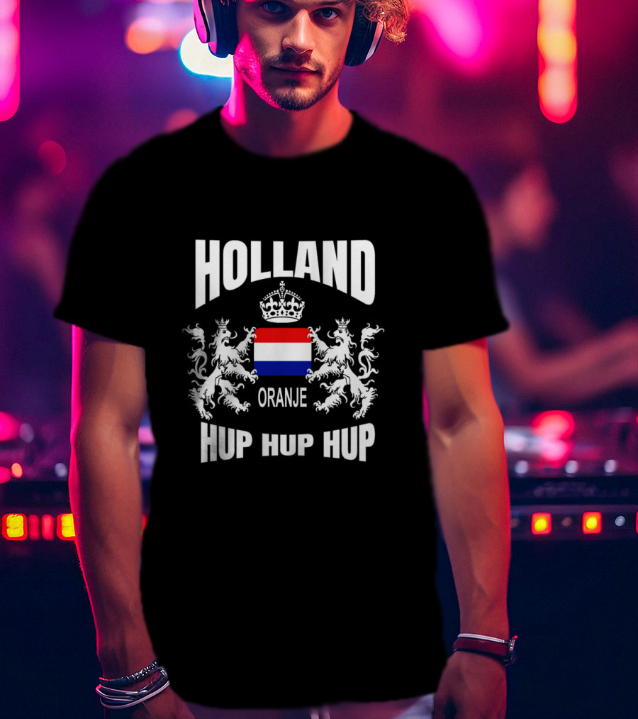 Holland Oranje Hup Hup Hup Netherlands Flag Soccer Jersey T-Shirt