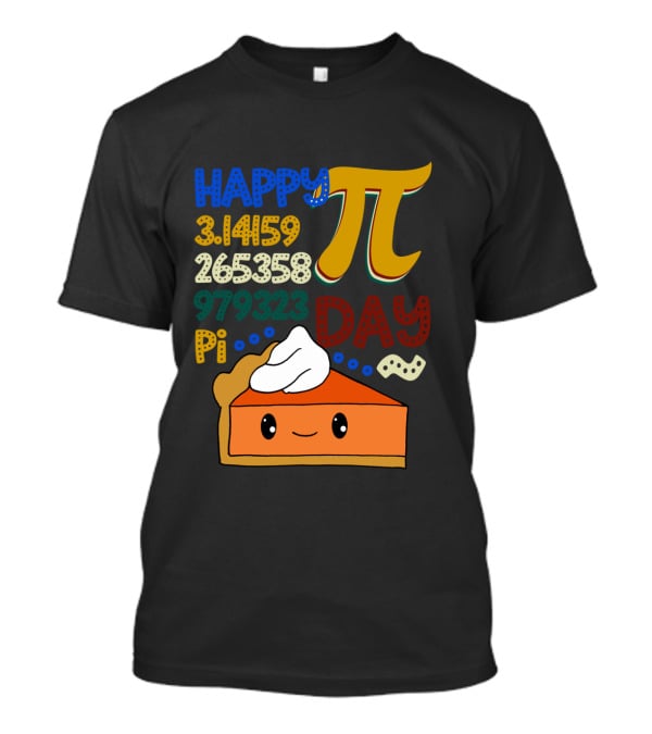 Happy Pi Day Kawaii Pumpkin Pie 3.14159 Vintage Math T-Shirt