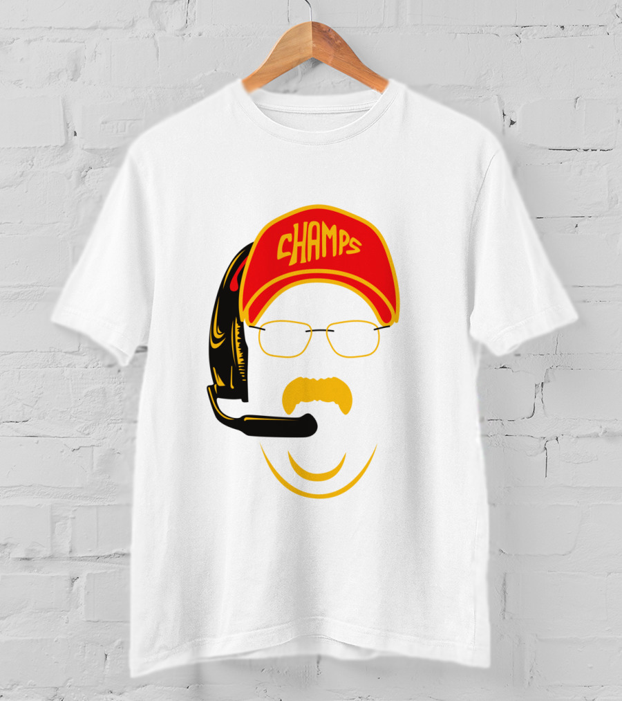 Kansas City Football Pride Champs Coach Headset T-Shirt