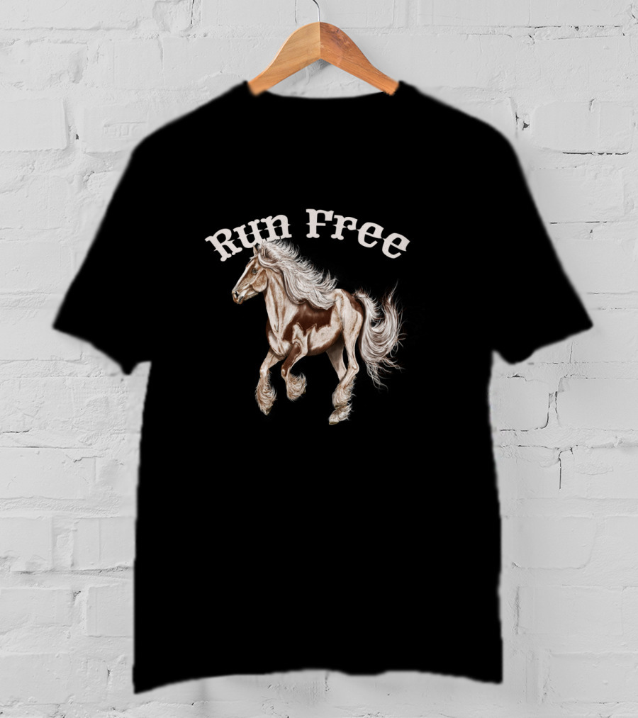 Run Free Horse Animal Lover Wildlife T-Shirt