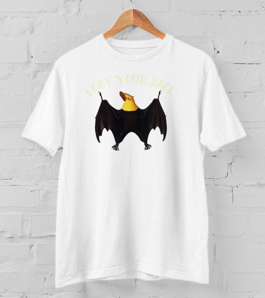 Wildlife Humor I Got Your Back Bat Hanging T-Shirt
