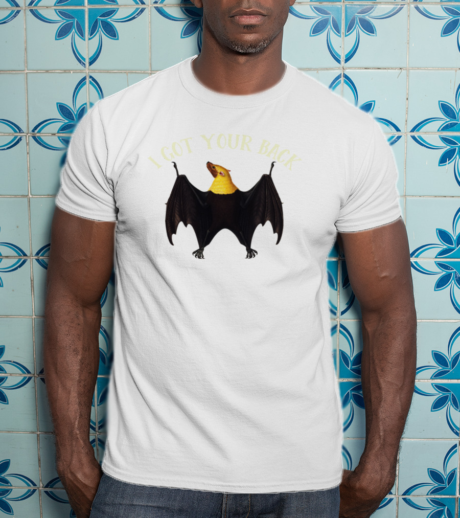 Wildlife Humor I Got Your Back Bat Hanging T-Shirt