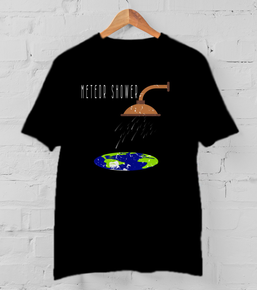 Meteor Shower Earth Showerhead Astronomy Humor T-Shirt
