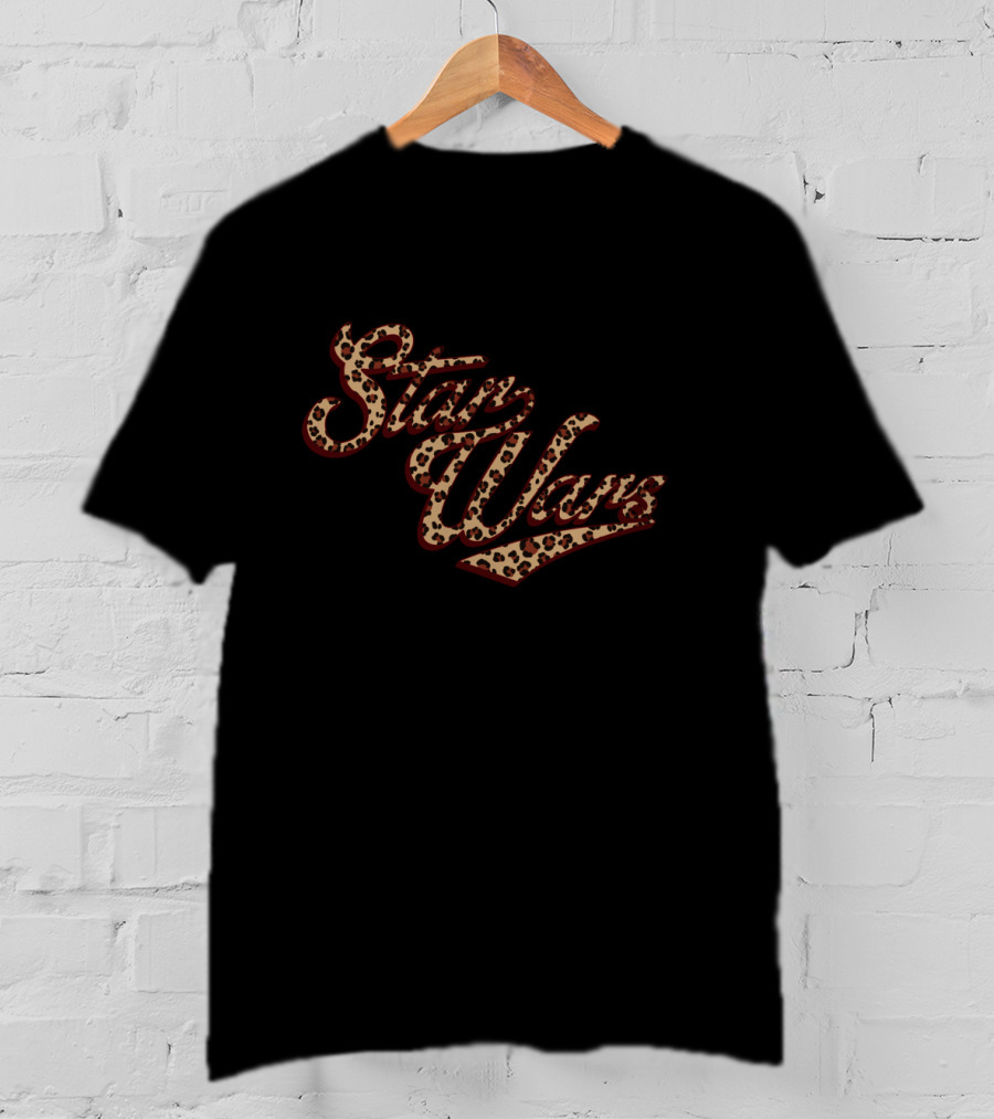Star Wars Cursive Cheetah Fill T-Shirt