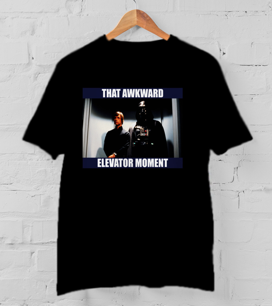 That Awkward Elevator Moment Darth Vader Luke Skywalker T-Shirt