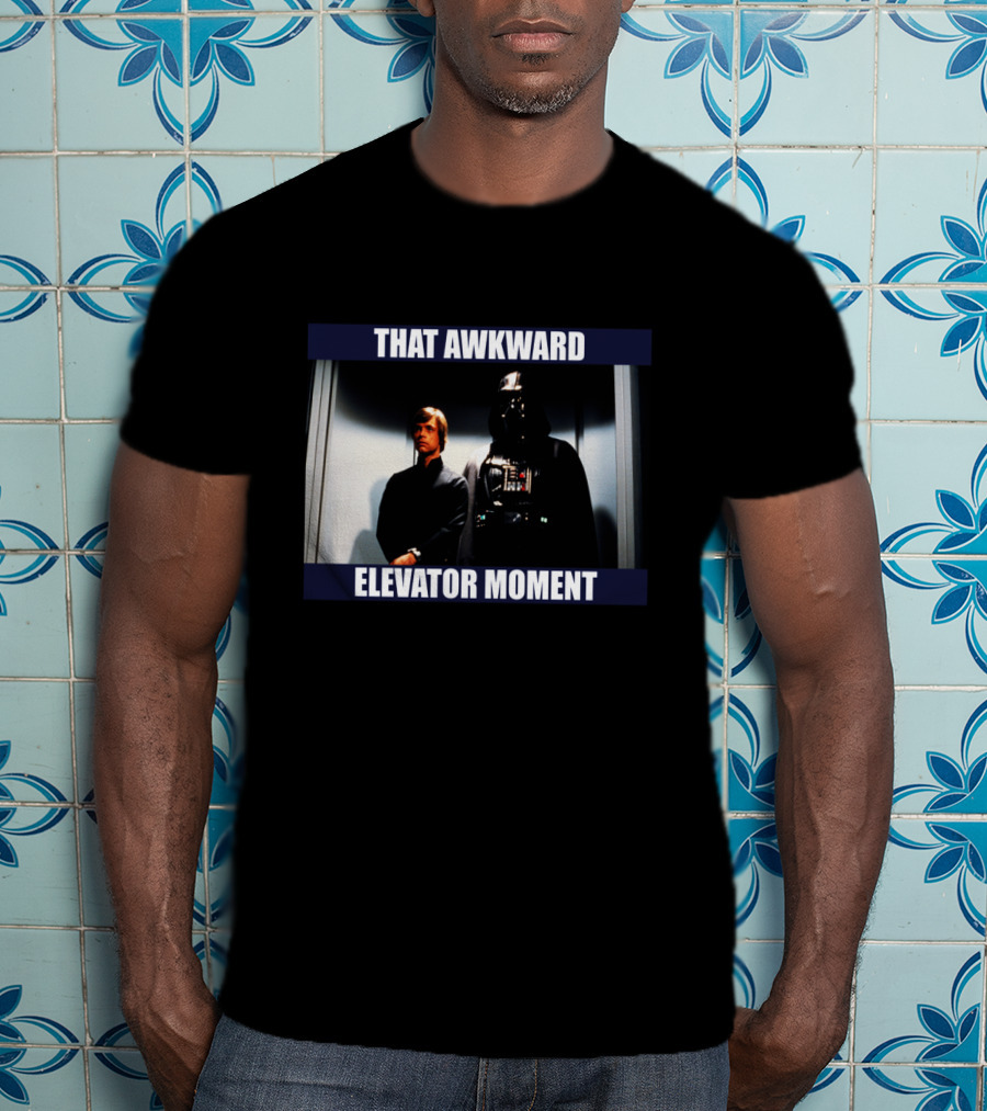 That Awkward Elevator Moment Darth Vader Luke Skywalker T-Shirt