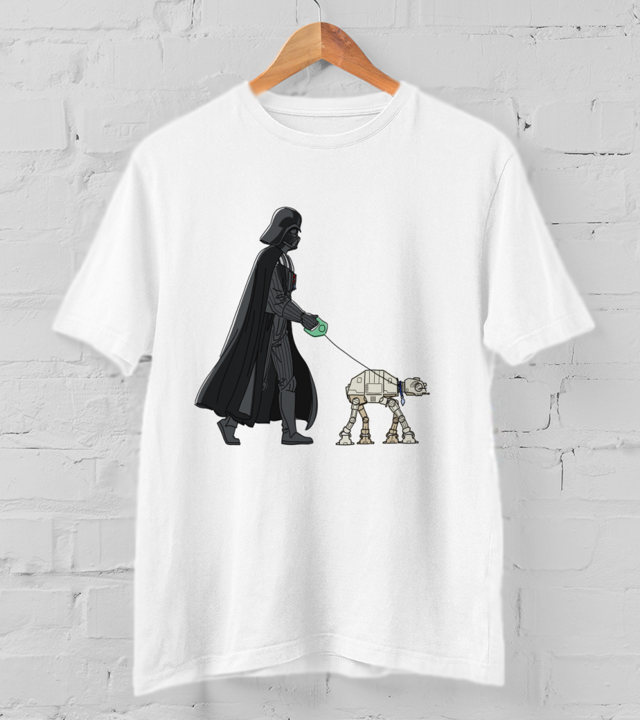 Darth Vader Walking AT-AT Walker Leash T-Shirt