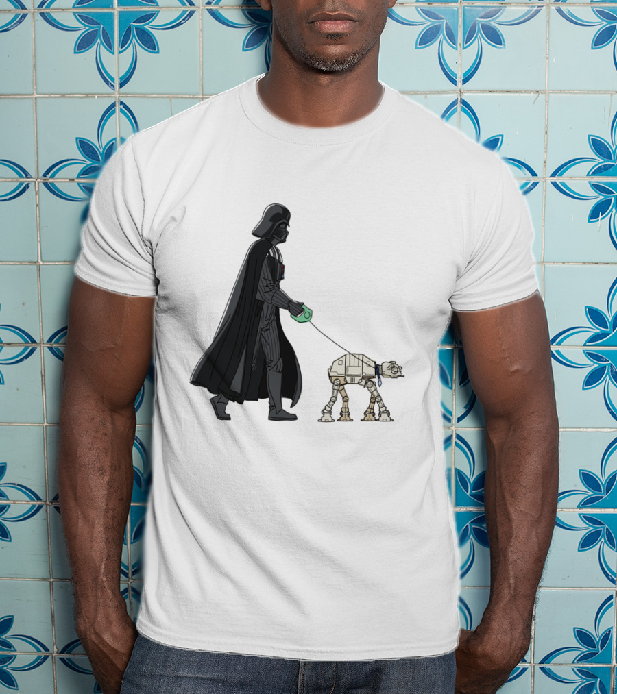Darth Vader Walking AT-AT Walker Leash T-Shirt