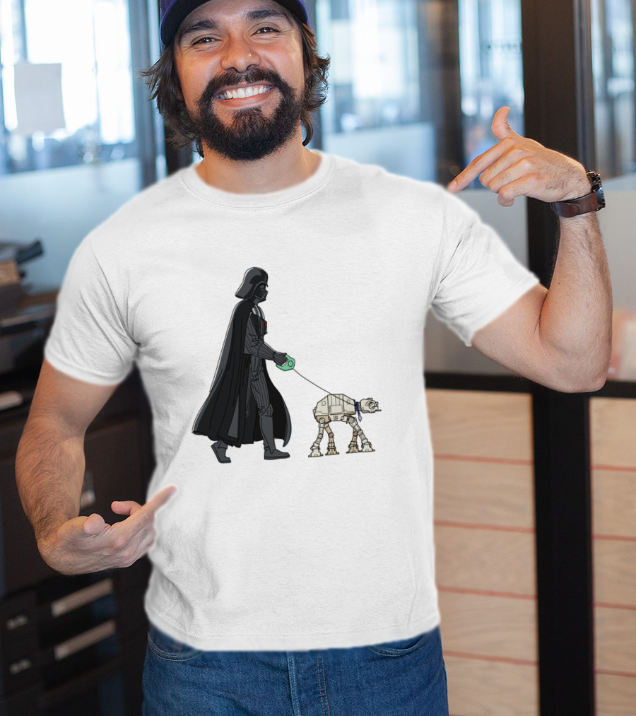 Darth Vader Walking AT-AT Walker Leash T-Shirt