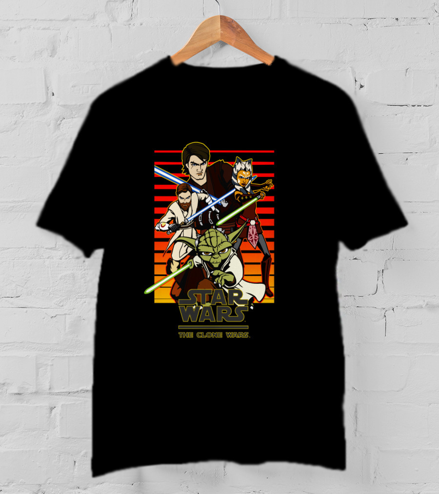 Star Wars The Clone Wars Group Shot T-Shirt