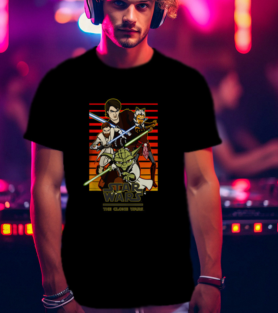 Star Wars The Clone Wars Group Shot T-Shirt