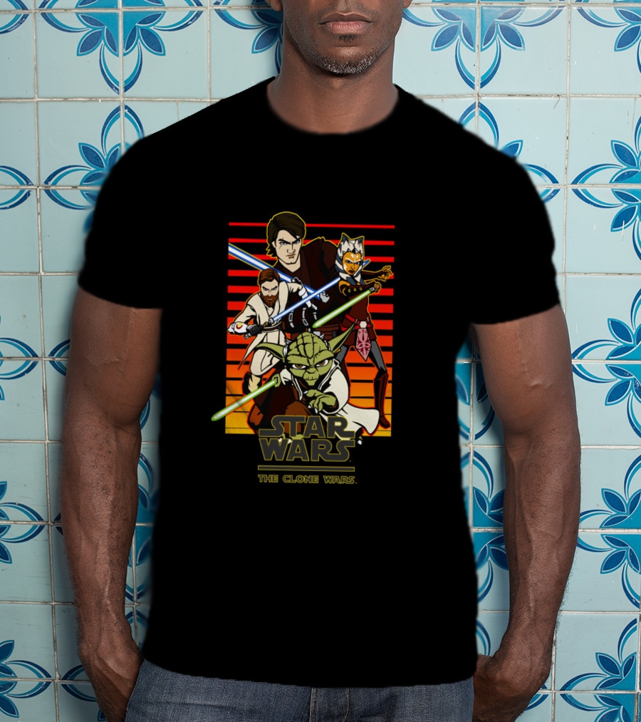 Star Wars The Clone Wars Group Shot T-Shirt