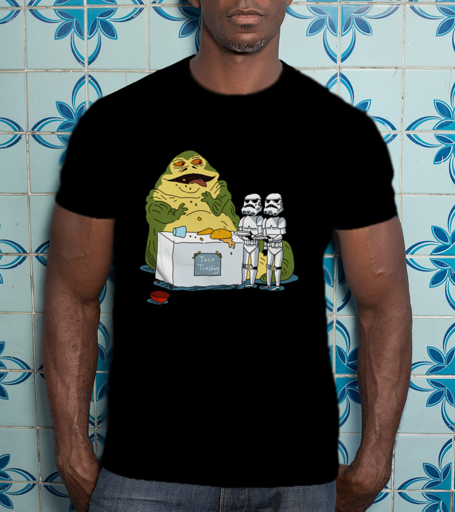 Jabba The Hutt Taco Tuesday Bring Me The Hot Sauce Stormtroopers T-Shirt