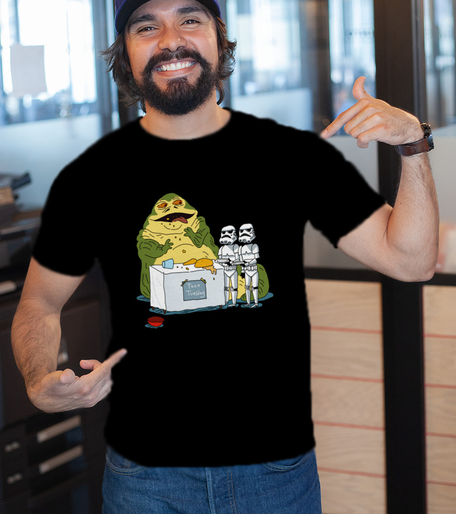 Jabba The Hutt Taco Tuesday Bring Me The Hot Sauce Stormtroopers T-Shirt
