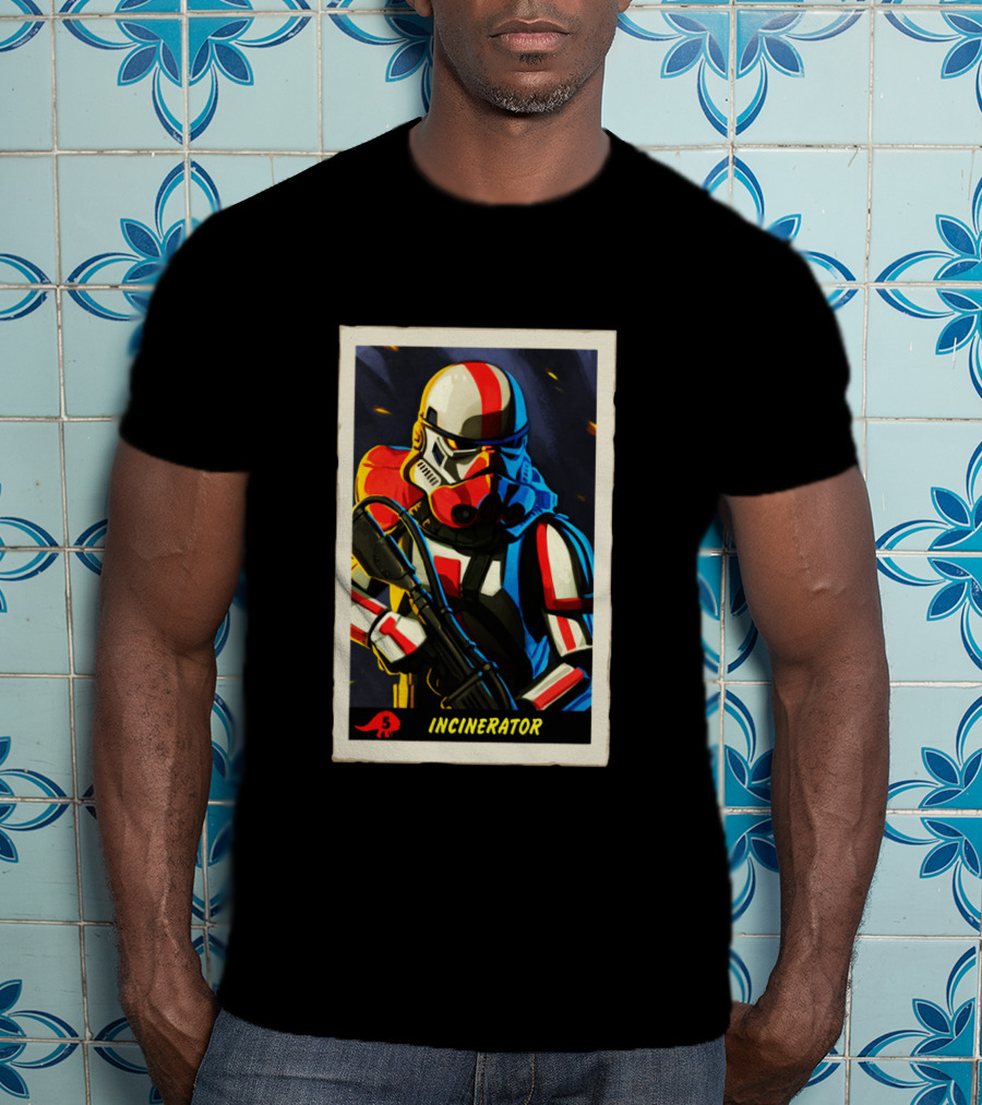Mandalorian Incinerator Stormtrooper Card Incinerator T-Shirt