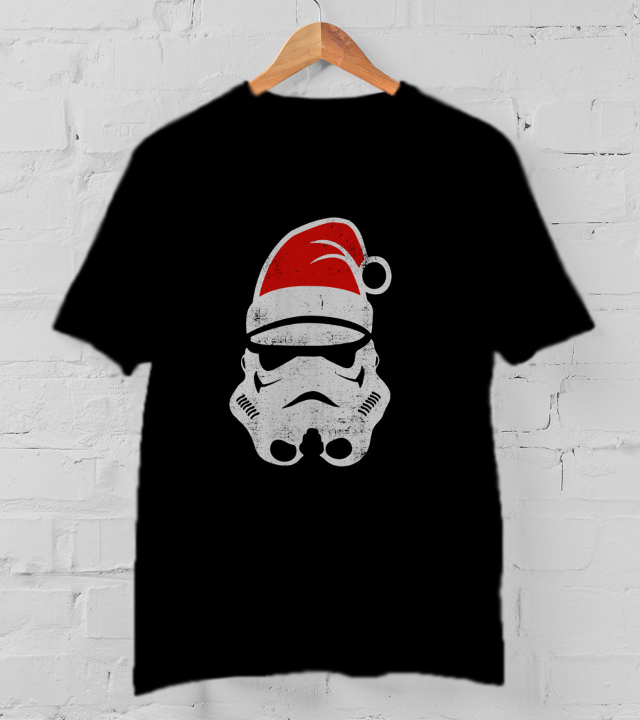 Star Wars Stormtrooper Christmas Santa Hat Holiday T-Shirt