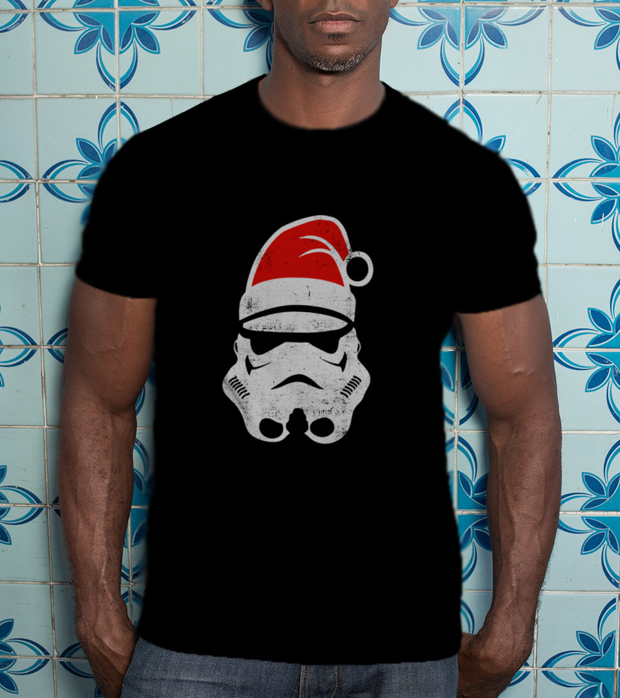 Star Wars Stormtrooper Christmas Santa Hat Holiday T-Shirt