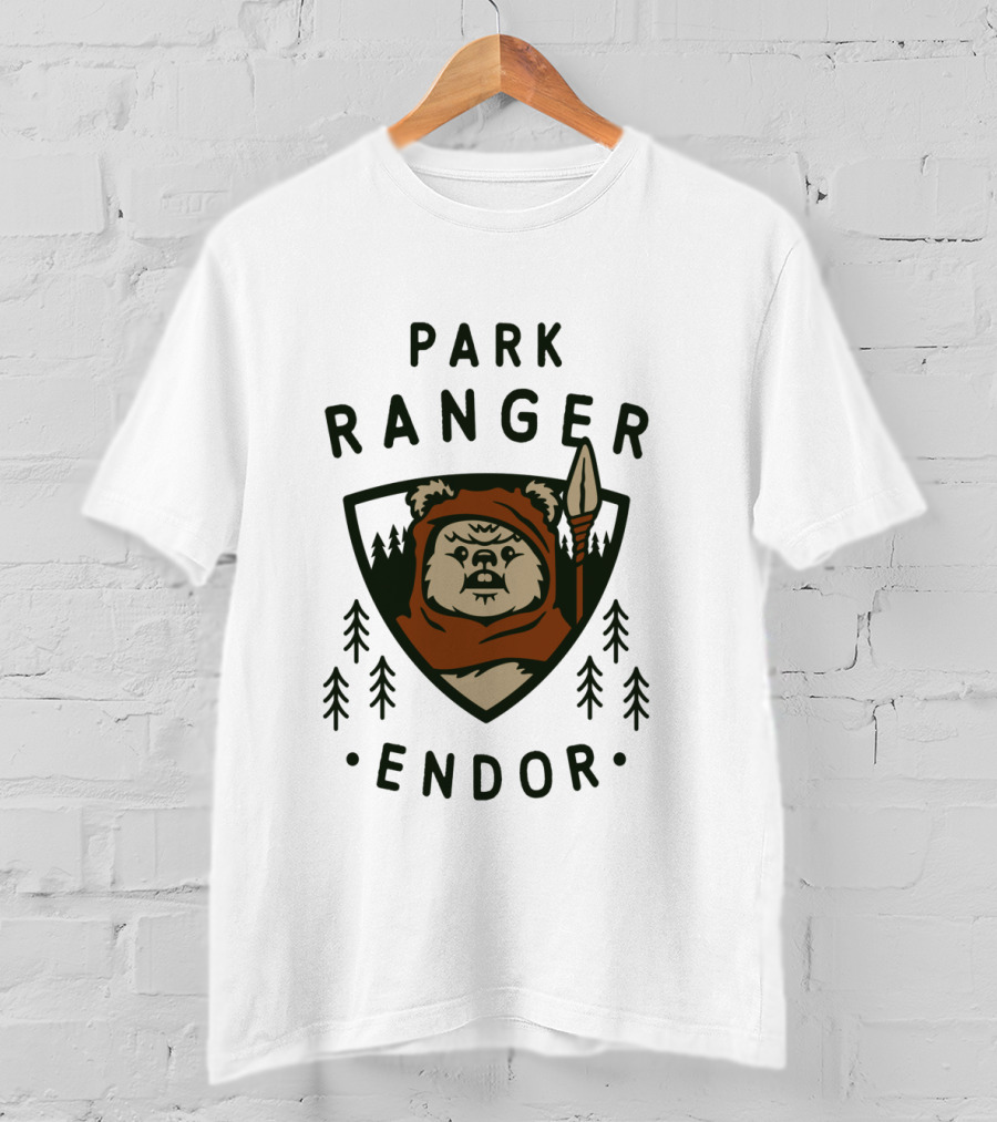 Star Wars Endor Ewok Park Ranger Badge T-Shirt