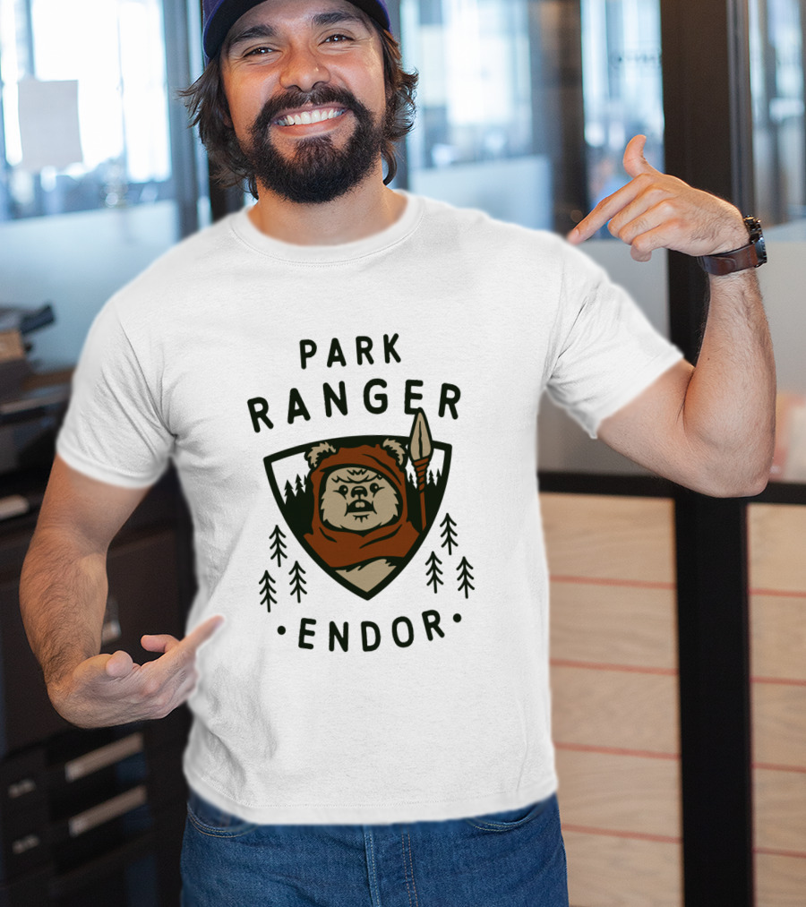 Star Wars Endor Ewok Park Ranger Badge T-Shirt