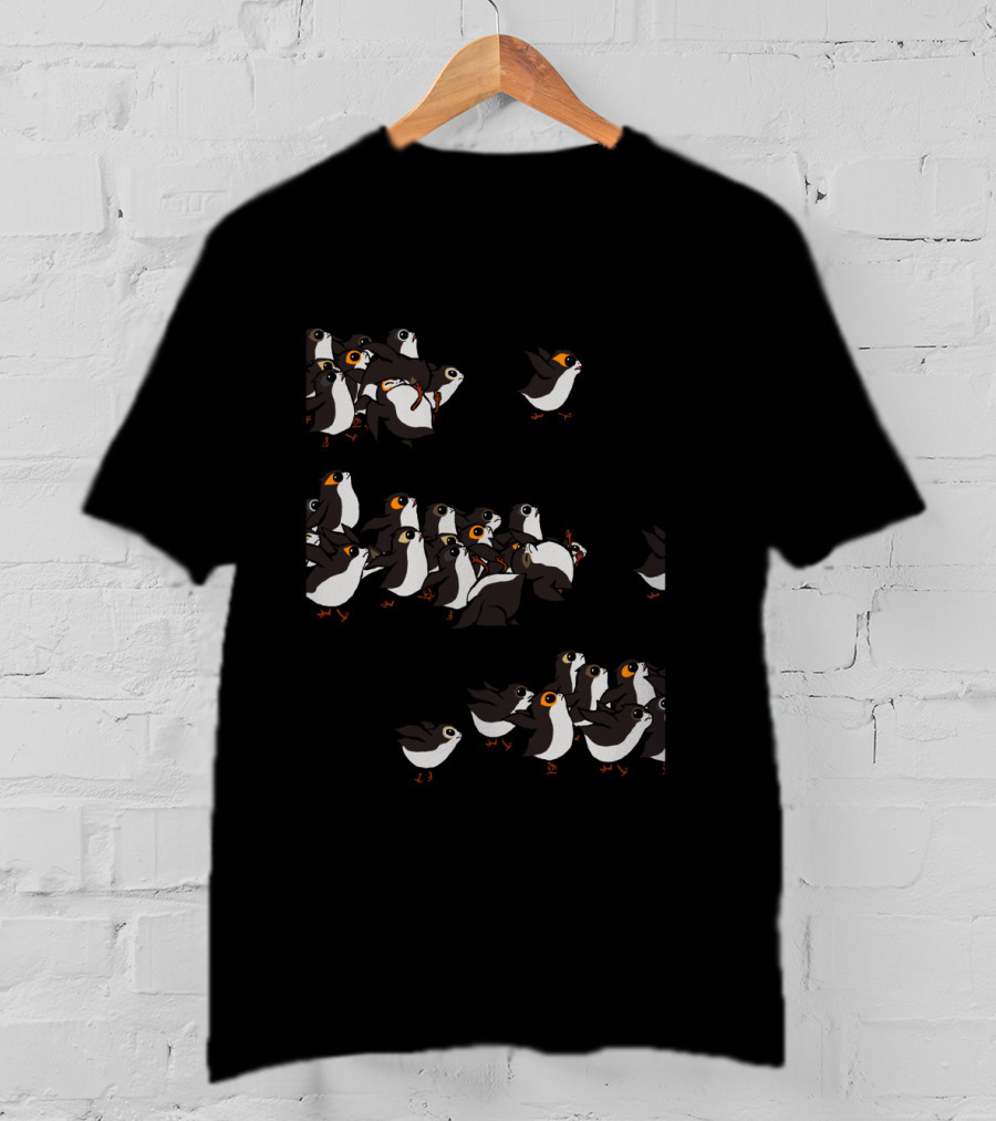 Star Wars Porgs Follow The Leader Flock T-Shirt
