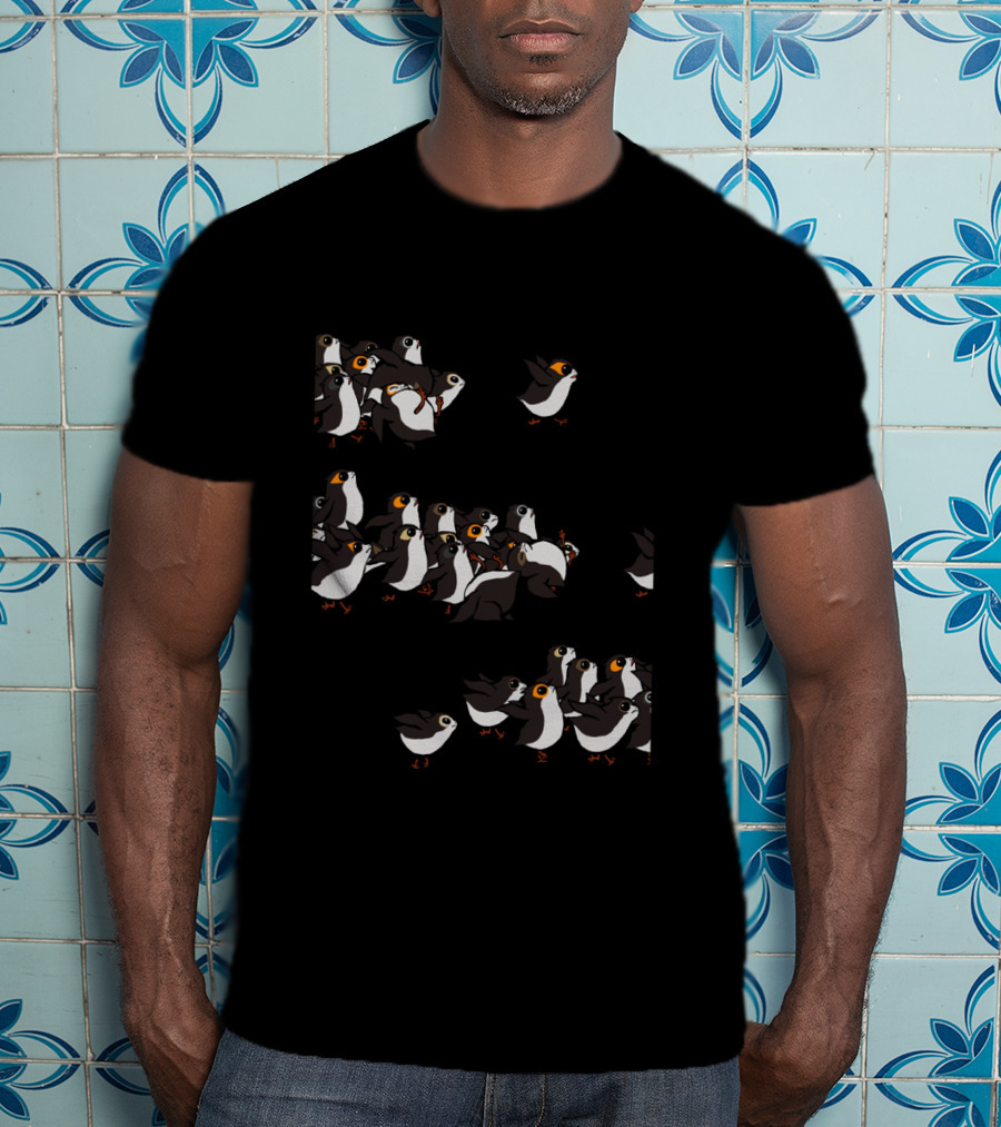 Star Wars Porgs Follow The Leader Flock T-Shirt