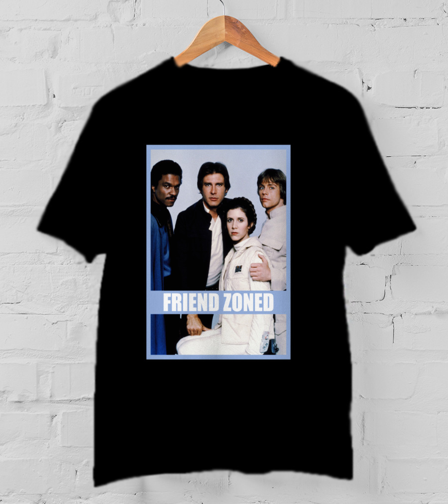 Star Wars Friend Zoned Han Luke Leia Lando T-Shirt