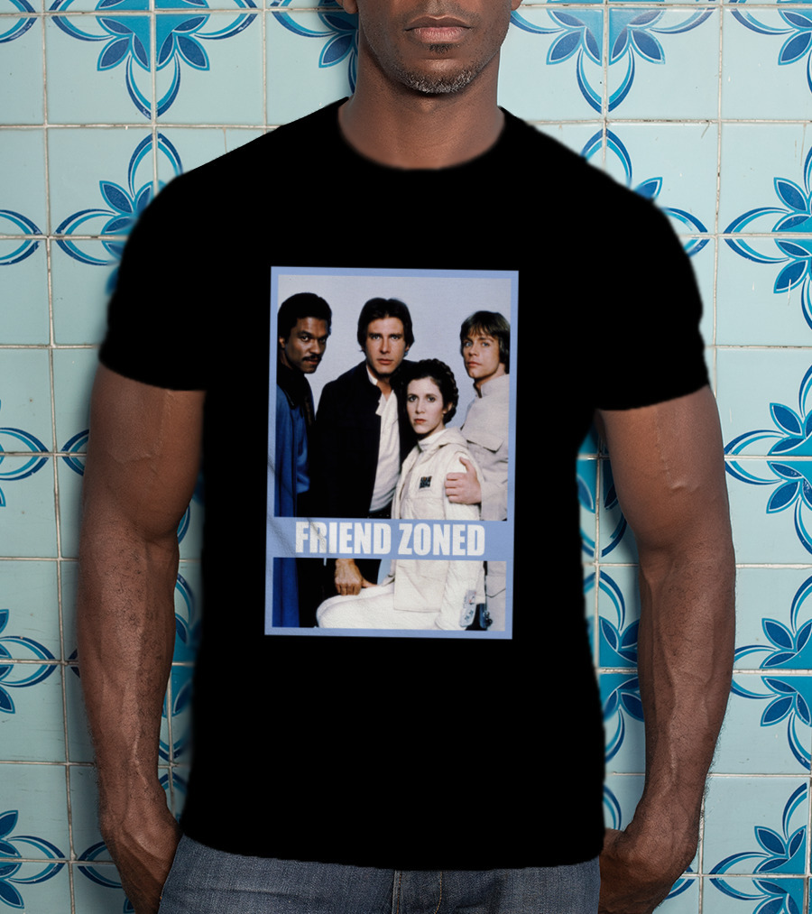 Star Wars Friend Zoned Han Luke Leia Lando T-Shirt