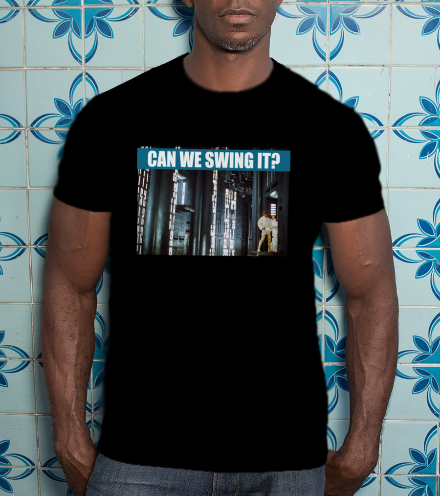 Star Wars Luke Leia Can We Swing It Iconic Escape Scene T-Shirt