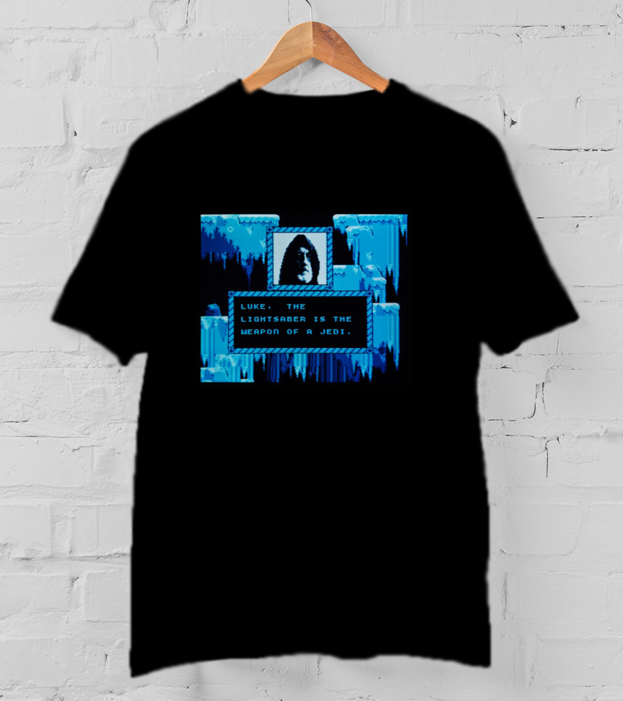 Star Wars Obi Wan Kenobi Luke Lightsaber Weapon Of The Jedi Gamer T-Shirt