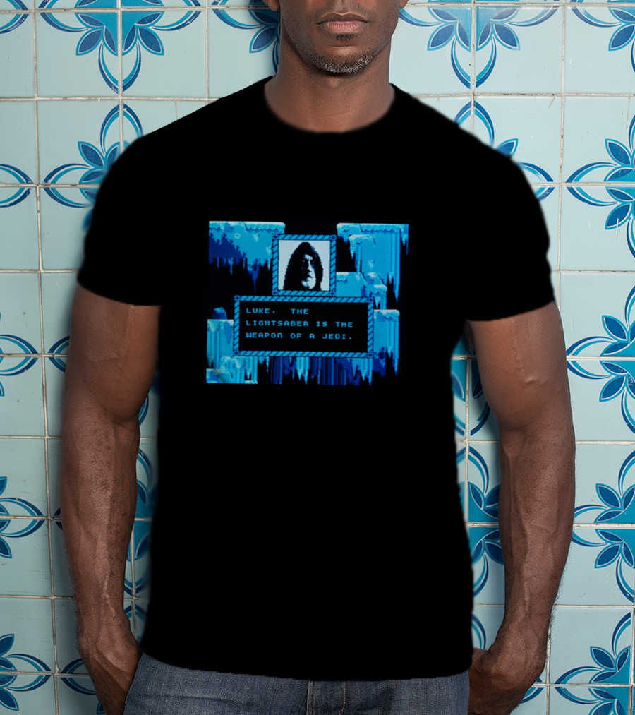 Star Wars Obi Wan Kenobi Luke Lightsaber Weapon Of The Jedi Gamer T-Shirt