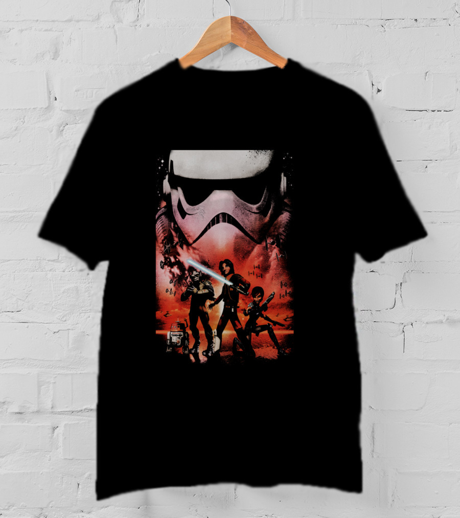 Star Wars Rebels Ghost Crew Stormtrooper Ezra Sabine Zeb Chopper T-Shirt