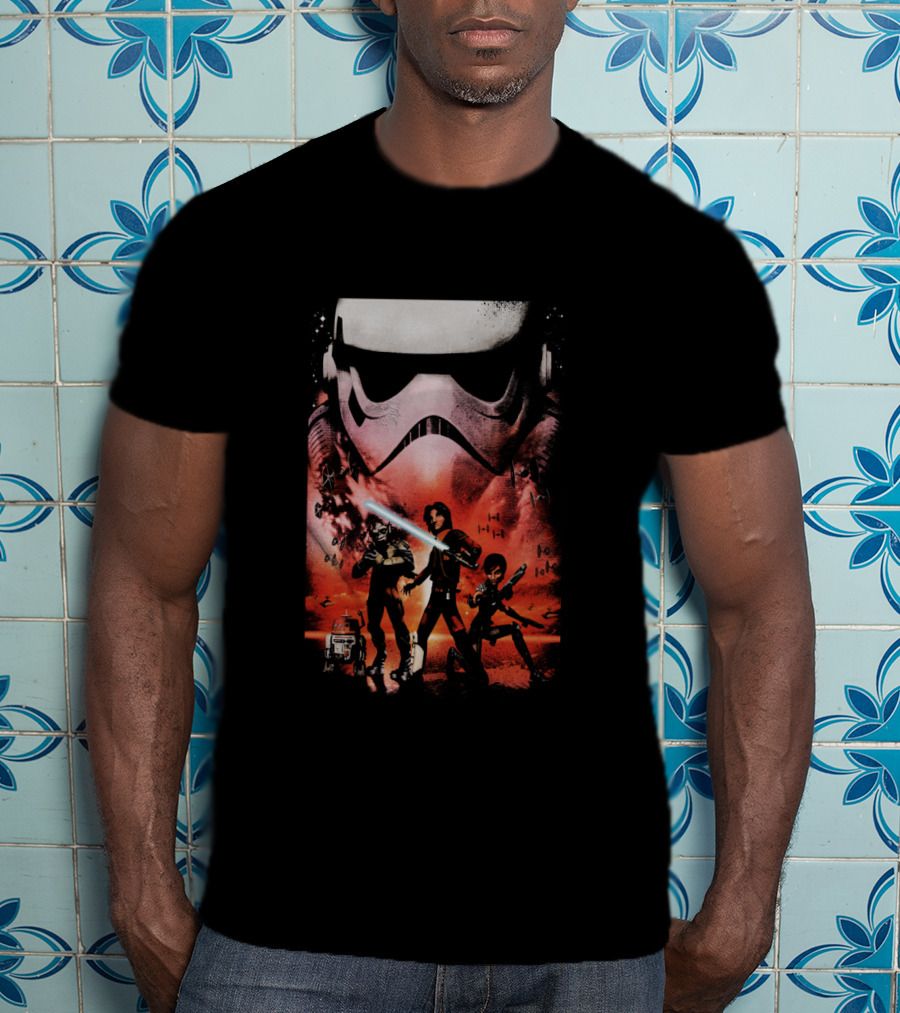 Star Wars Rebels Ghost Crew Stormtrooper Ezra Sabine Zeb Chopper T-Shirt