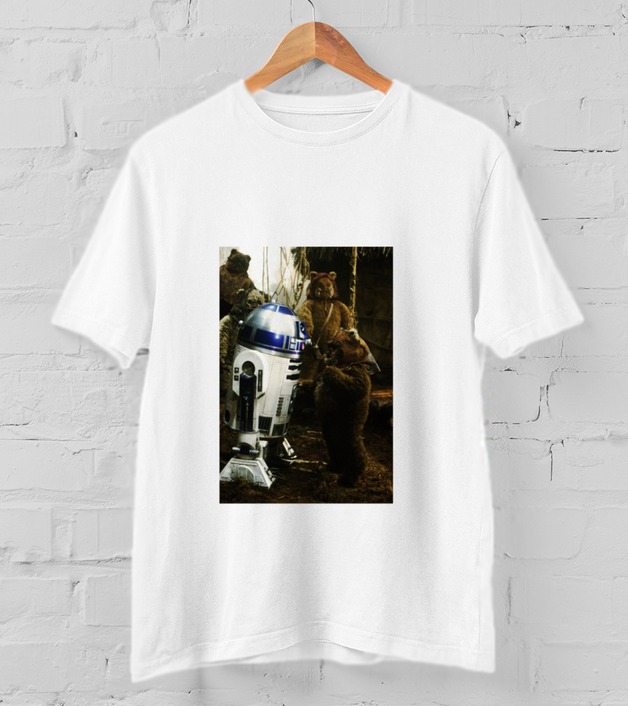 Star Wars R2 D2 Where Do They Hide The Cookies Ewoks T-Shirt