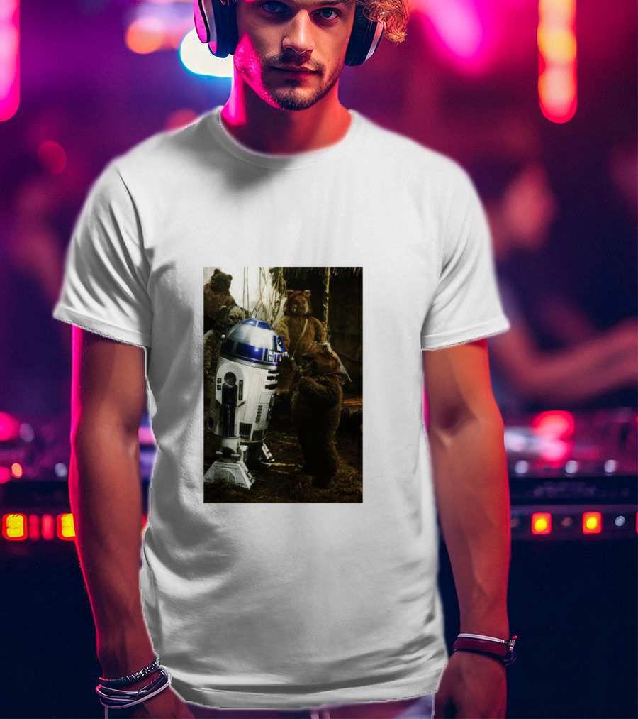 Star Wars R2 D2 Where Do They Hide The Cookies Ewoks T-Shirt