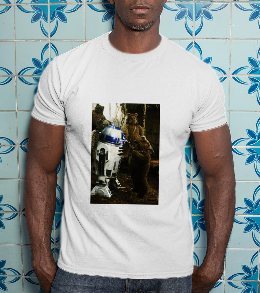 Star Wars R2 D2 Where Do They Hide The Cookies Ewoks T-Shirt