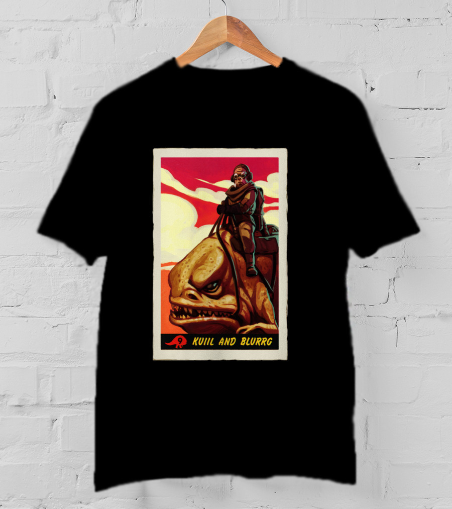 Star Wars The Mandalorian Kuiil And Blurrg Retro T-Shirt
