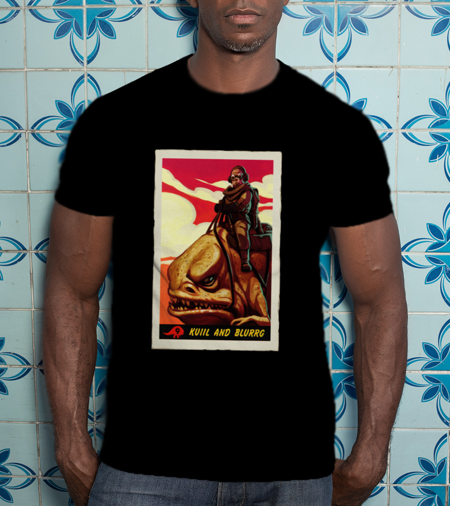 Star Wars The Mandalorian Kuiil And Blurrg Retro T-Shirt