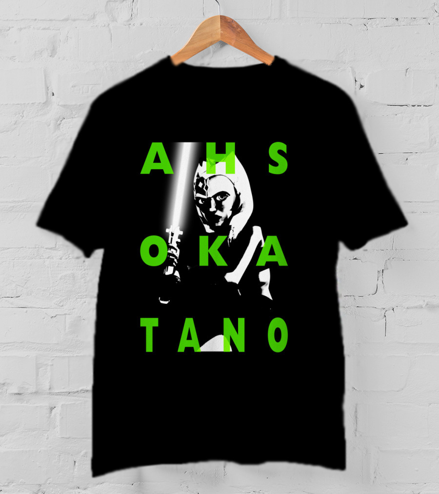 Ahsoka Tano The Clone Wars Green Text Overlay T-Shirt