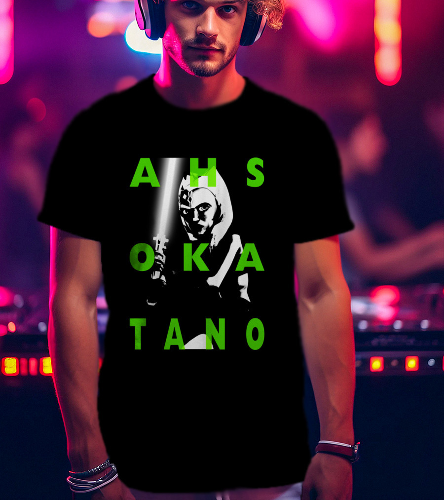 Ahsoka Tano The Clone Wars Green Text Overlay T-Shirt