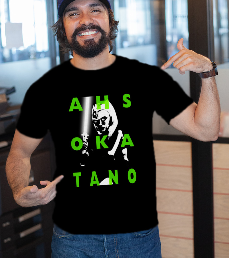 Ahsoka Tano The Clone Wars Green Text Overlay T-Shirt