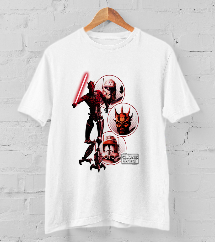 Star Wars The Clone Wars Dark Side Maul And Troopers T-Shirt