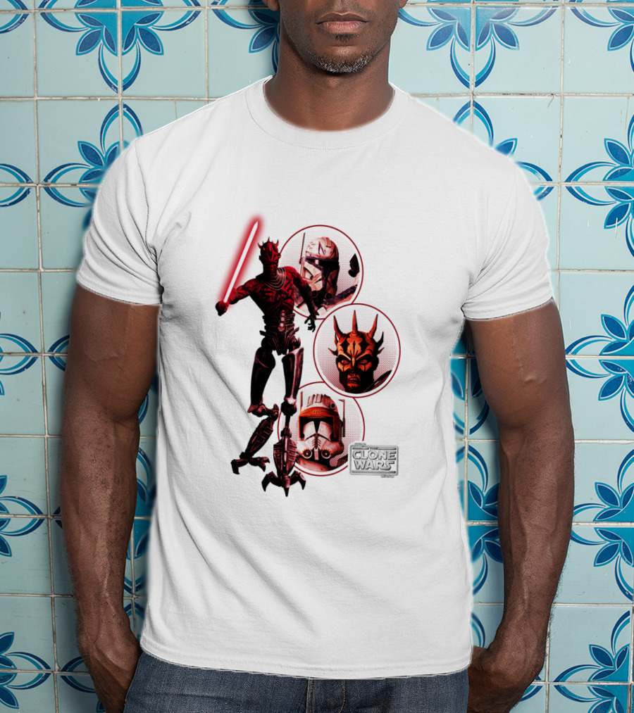 Star Wars The Clone Wars Dark Side Maul And Troopers T-Shirt