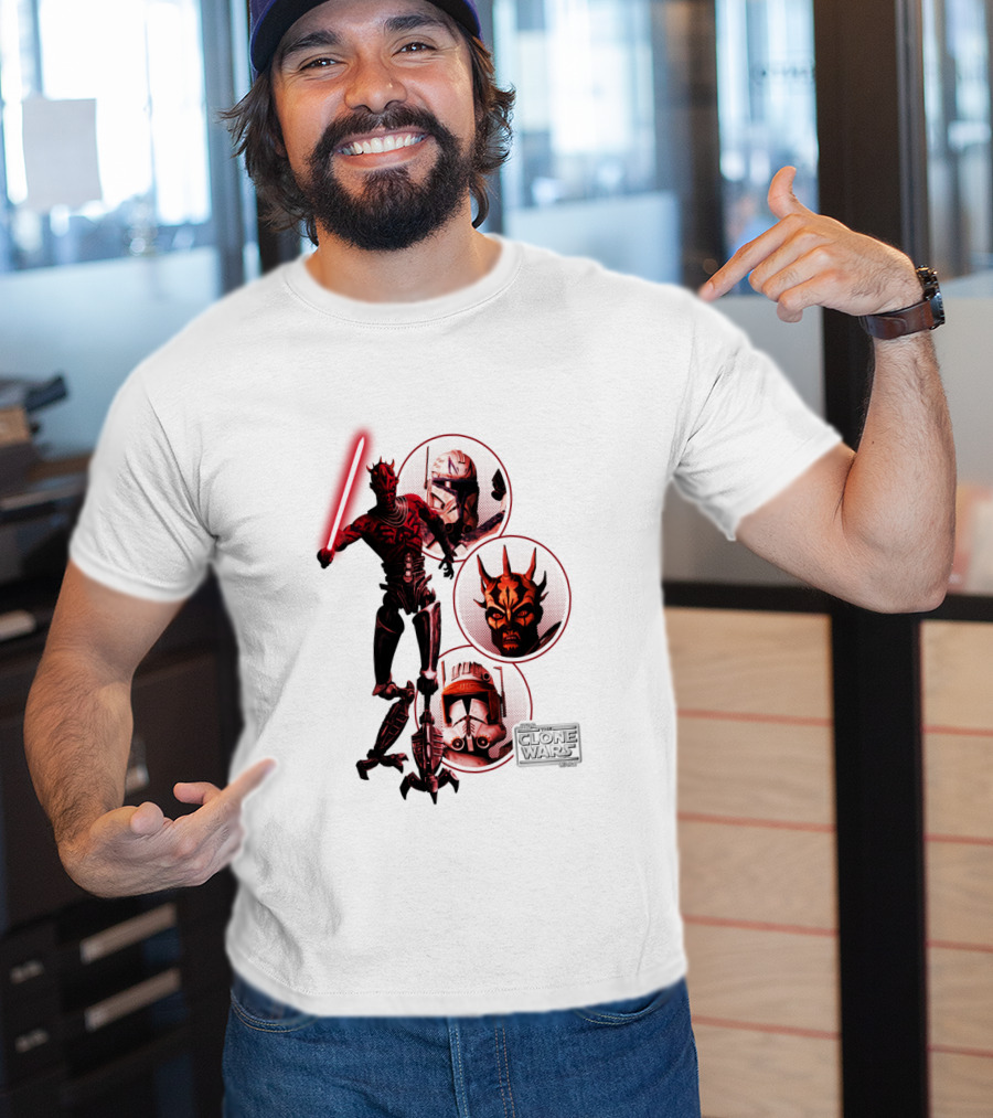 Star Wars The Clone Wars Dark Side Maul And Troopers T-Shirt
