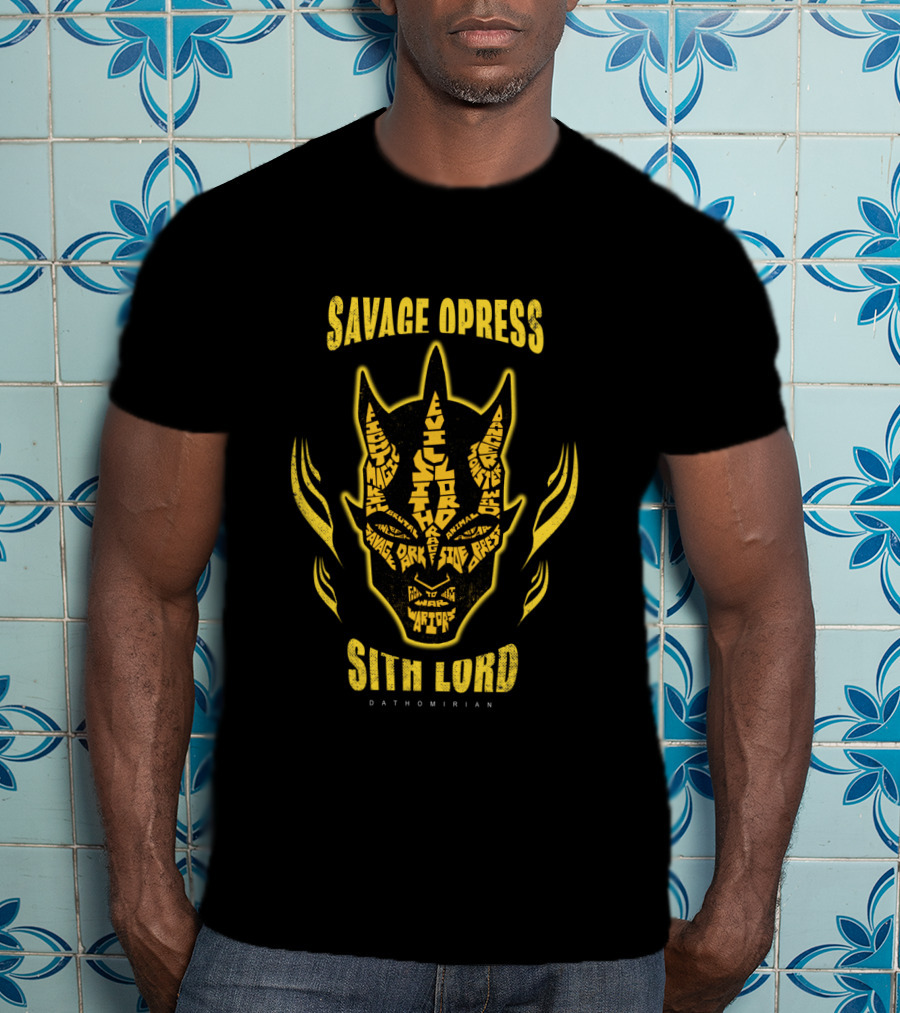 Savage Opress Sith Lord Dathomirian The Clone Wars Face Mask T-Shirt