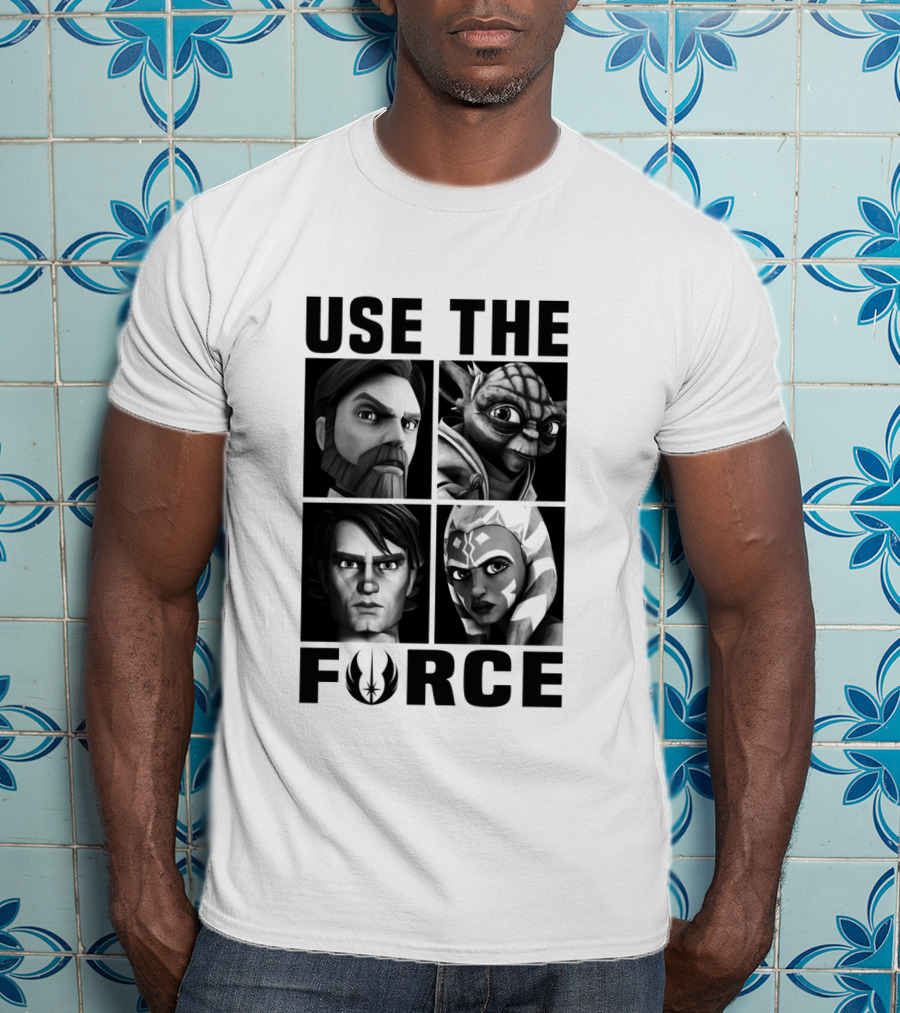The Clone Wars Use The Force Jedi Characters T-Shirt