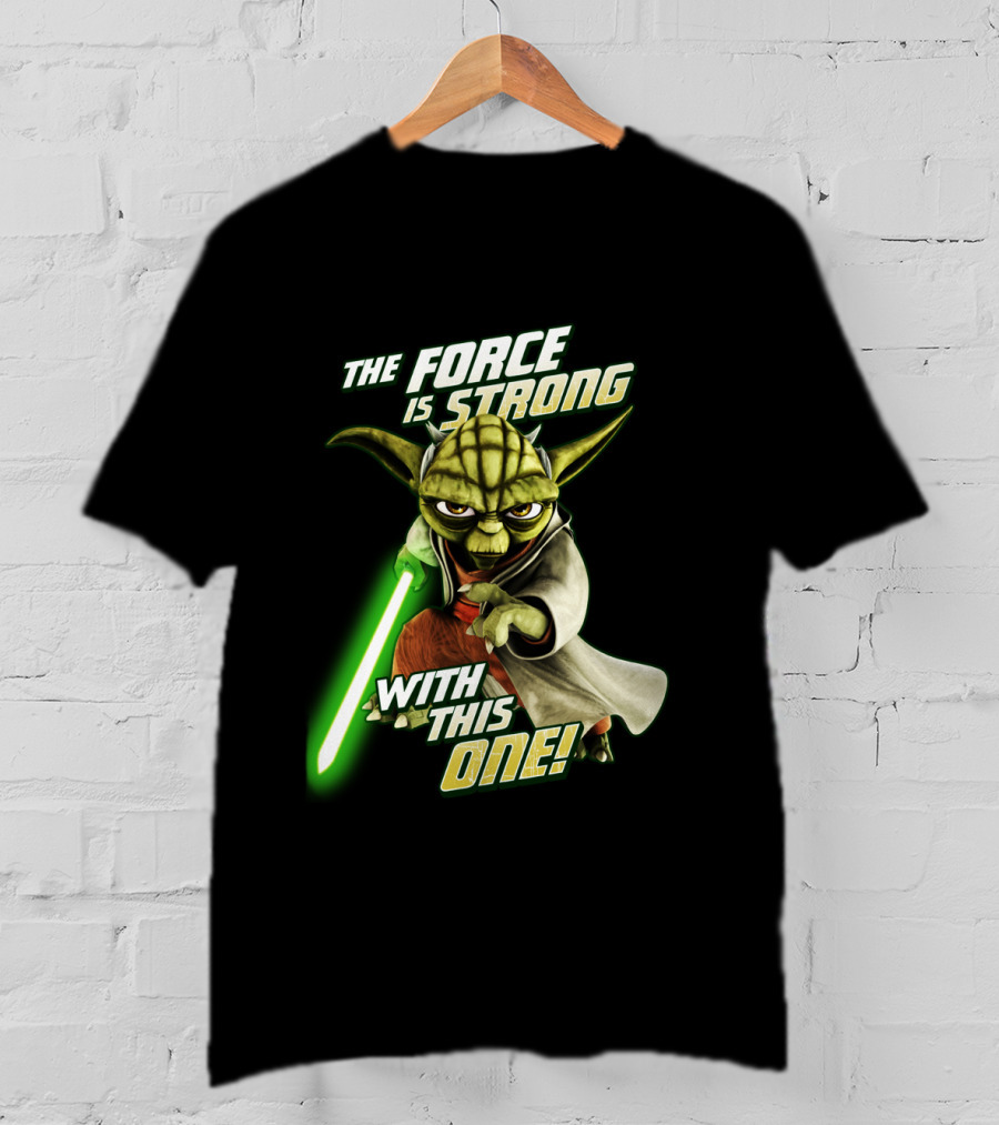 The Force Is Strong With This One Yoda Clone Wars T-Shirt