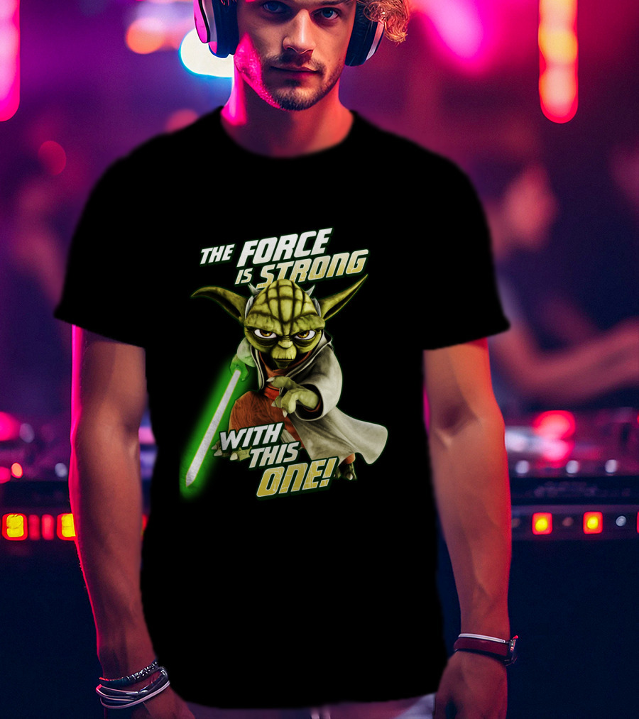 The Force Is Strong With This One Yoda Clone Wars T-Shirt