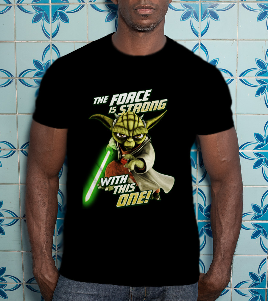The Force Is Strong With This One Yoda Clone Wars T-Shirt