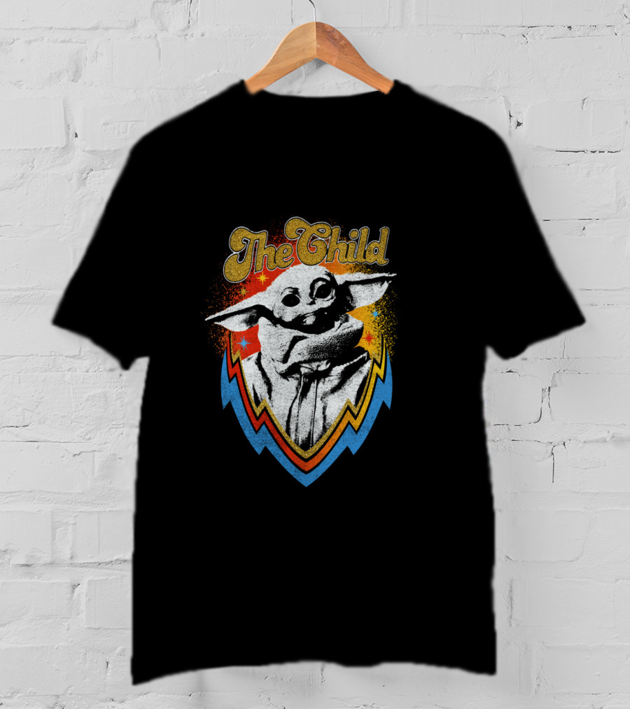 The Child Mandalorian Badge Vintage Star Wars T-Shirt