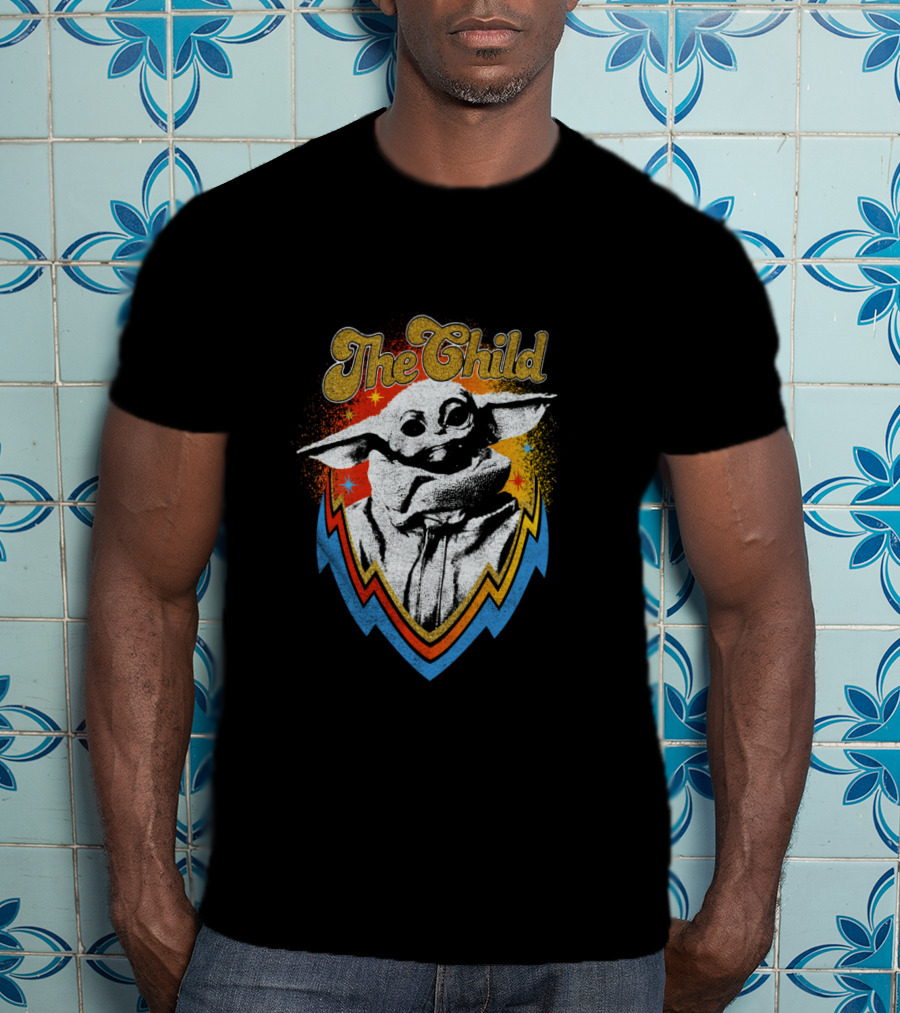 The Mandalorian The Child Vintage Badge Retro T-Shirt